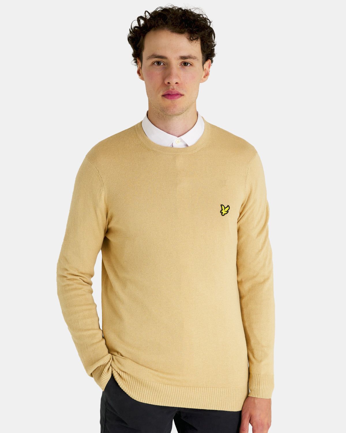 Cotton Merino Crew Neck Jumper sold by Lyle & Scott