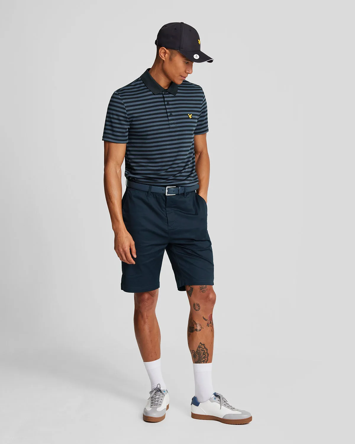 Golf Broad Stripe Polo Shirt sold by Lyle & Scott product image thumbnail 2