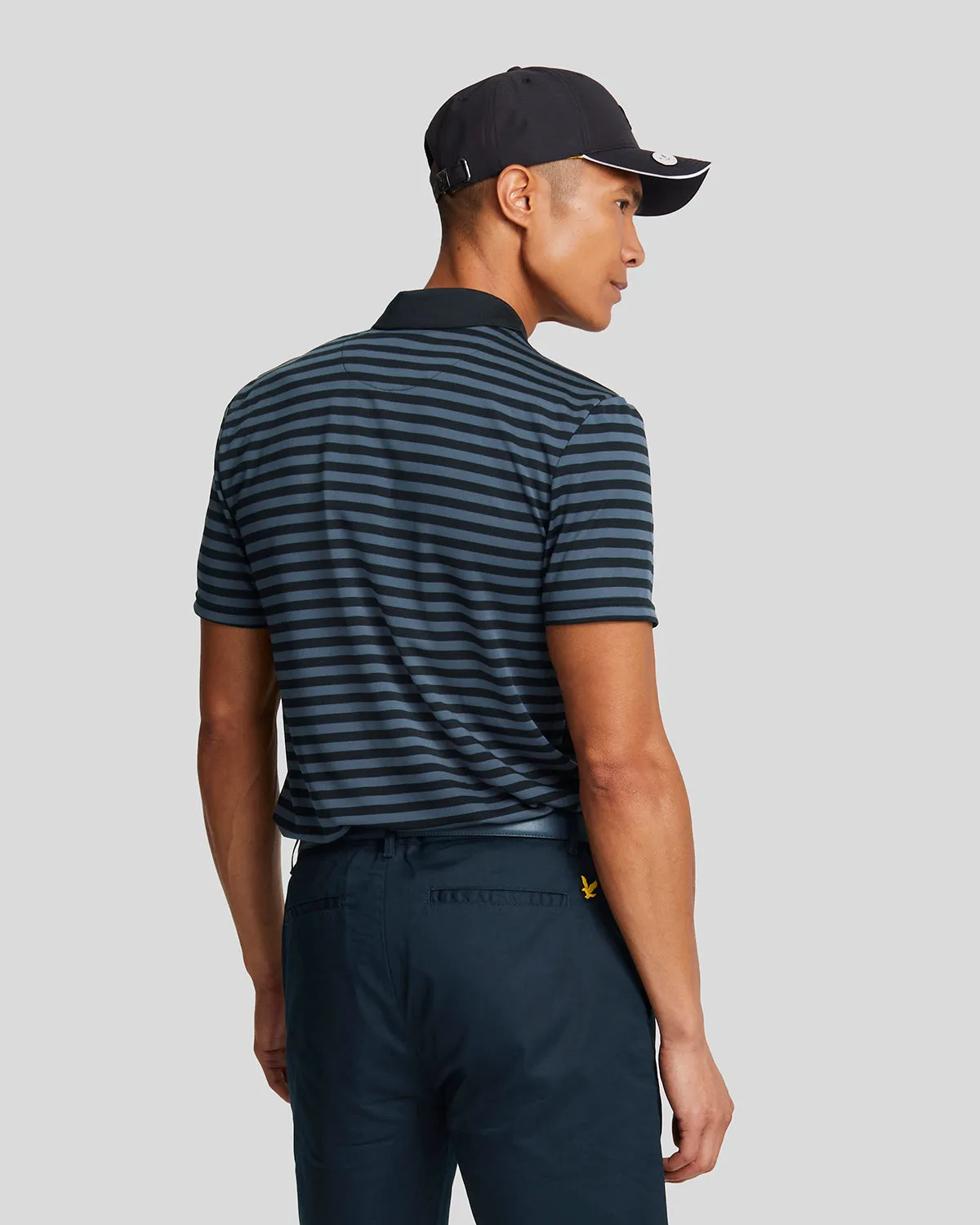 Golf Broad Stripe Polo Shirt sold by Lyle & Scott product image thumbnail 3