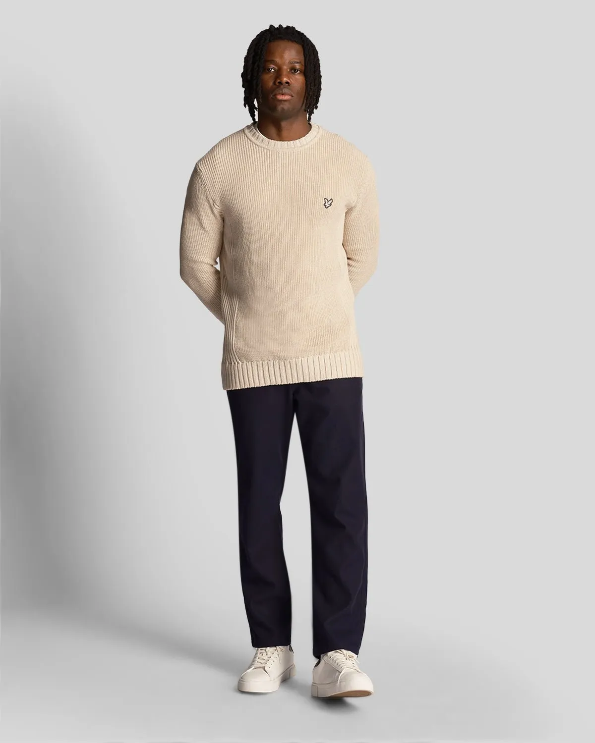 Rib Detail Knitted Jumper sold by Lyle & Scott product image thumbnail 2