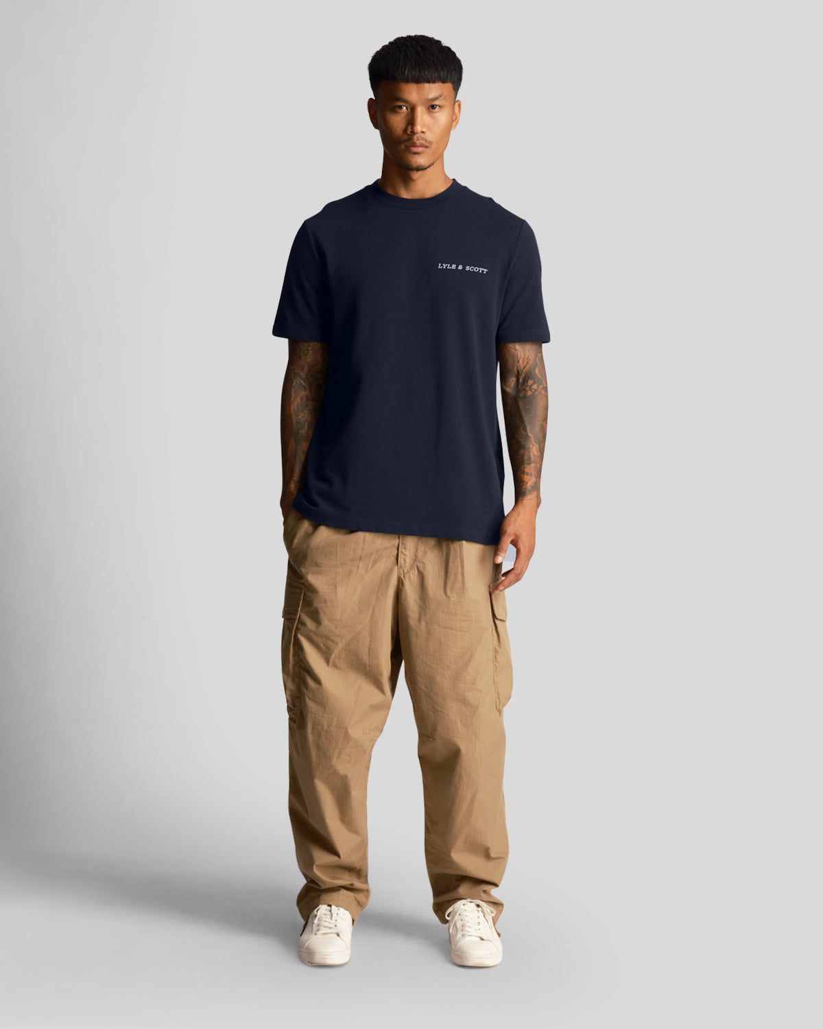 Embroidered Logo T-shirt Plus sold by Lyle & Scott