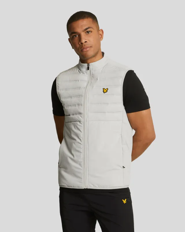 Sports Hybrid Double Baffle Gilet sold by Lyle & Scott