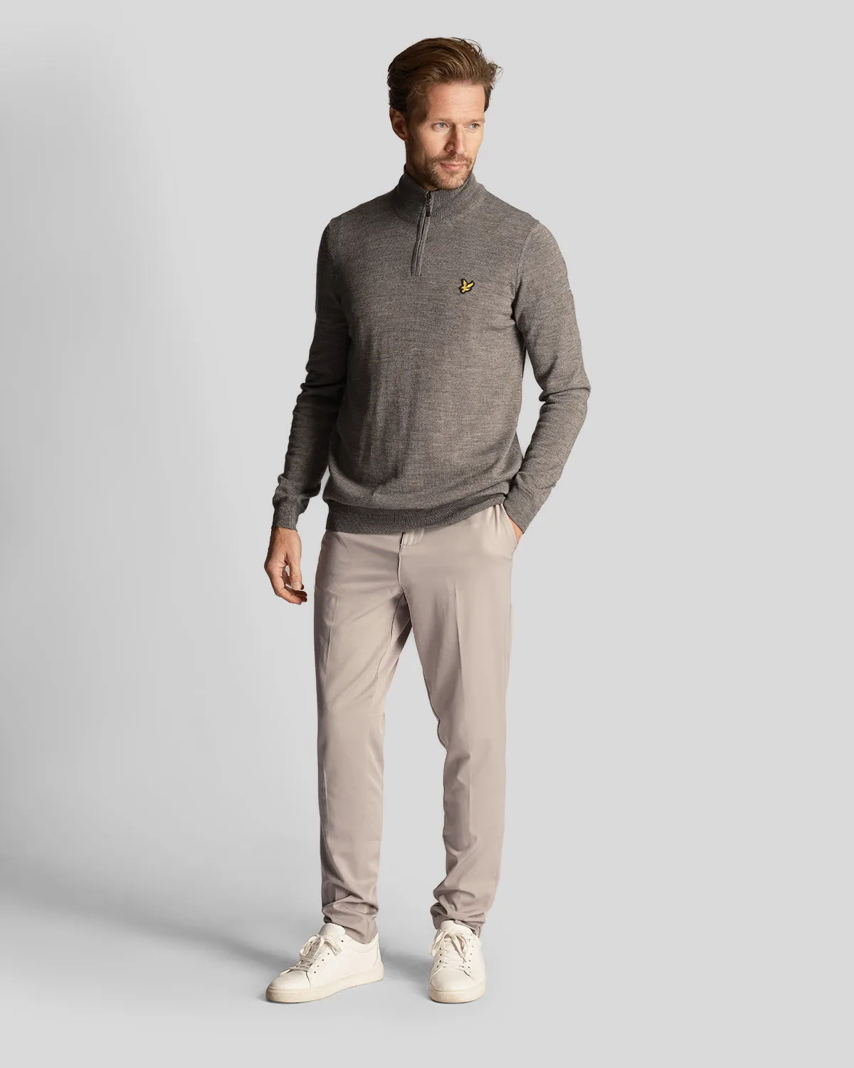 Golf Core 1/4 Zip Merino Jumper sold by Lyle & Scott product image thumbnail 2