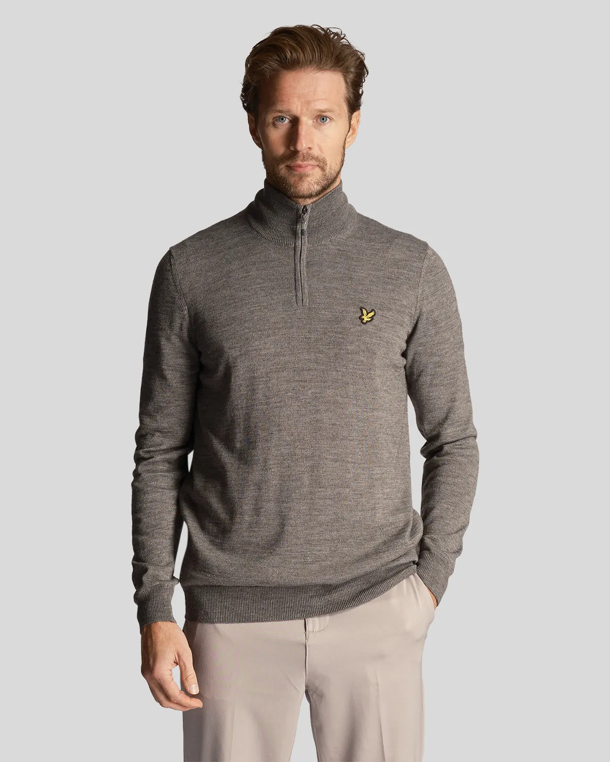 Golf Core 1/4 Zip Merino Jumper sold by Lyle & Scott