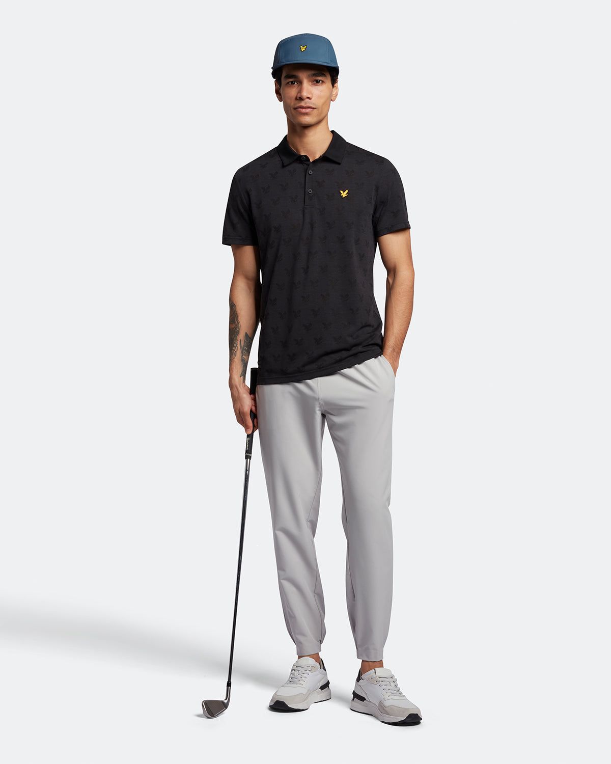 Golf Jacquard Polo Shirt sold by Lyle & Scott product image thumbnail 2