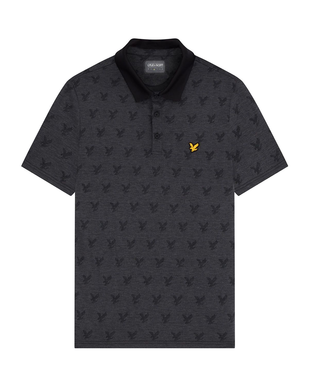 Golf Jacquard Polo Shirt sold by Lyle & Scott product image thumbnail 5