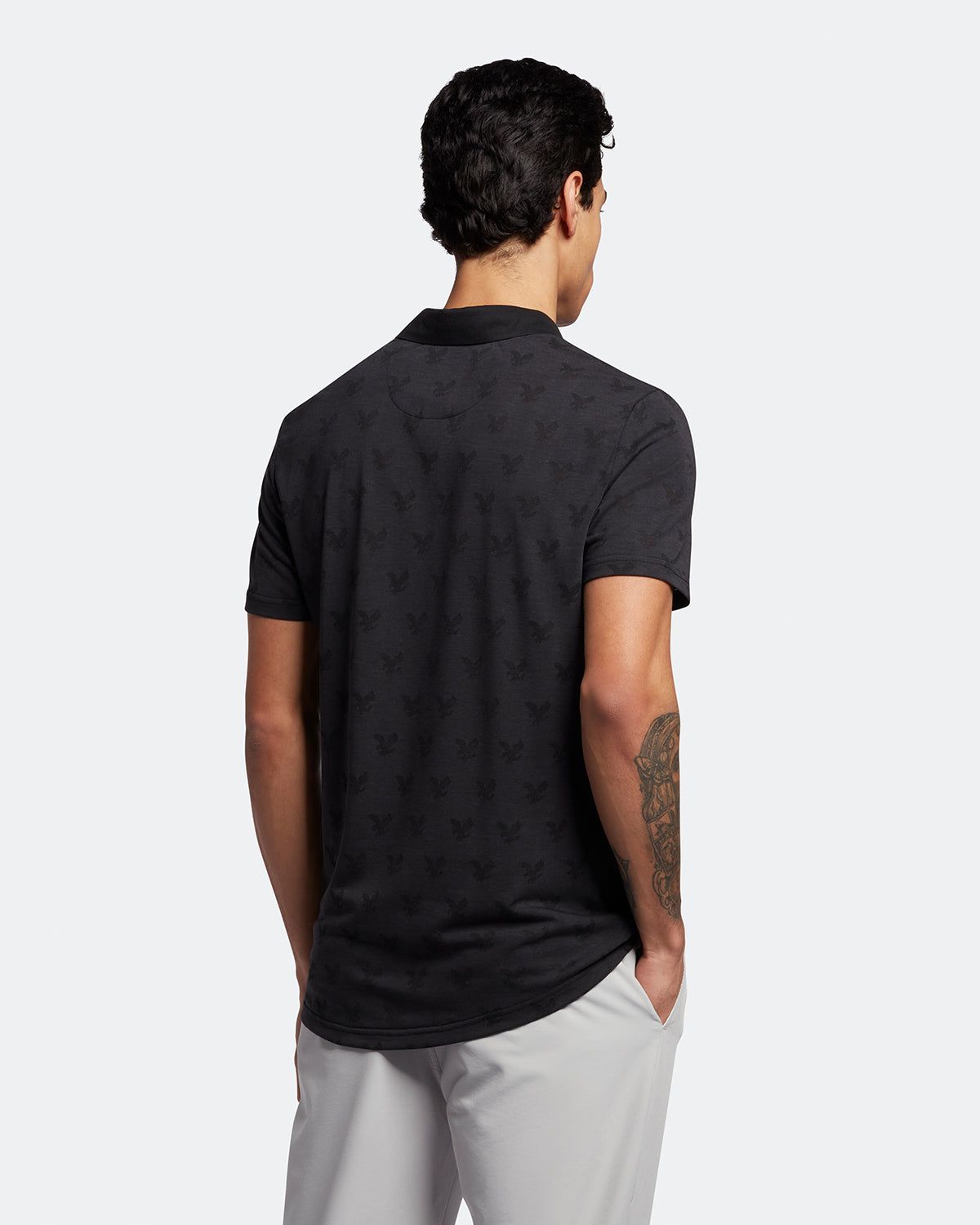 Golf Jacquard Polo Shirt sold by Lyle & Scott product image thumbnail 3