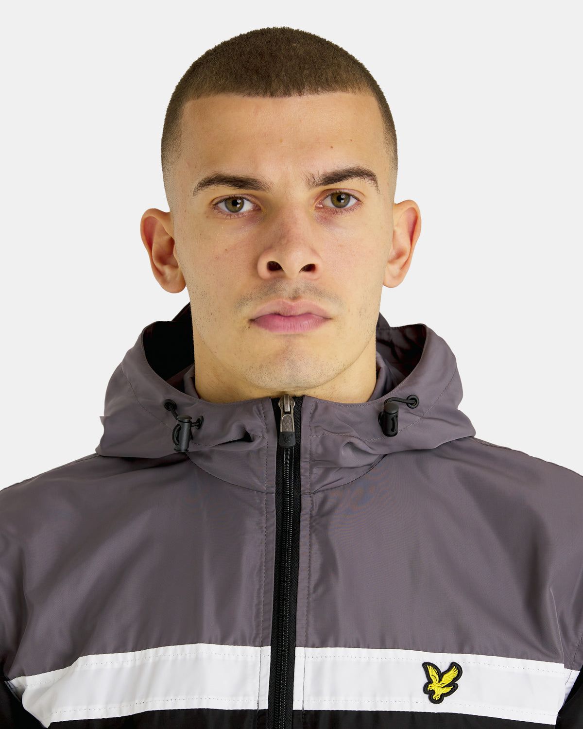 Sports Colour Block Zip Through Hooded Jacket sold by Lyle & Scott product image thumbnail 4