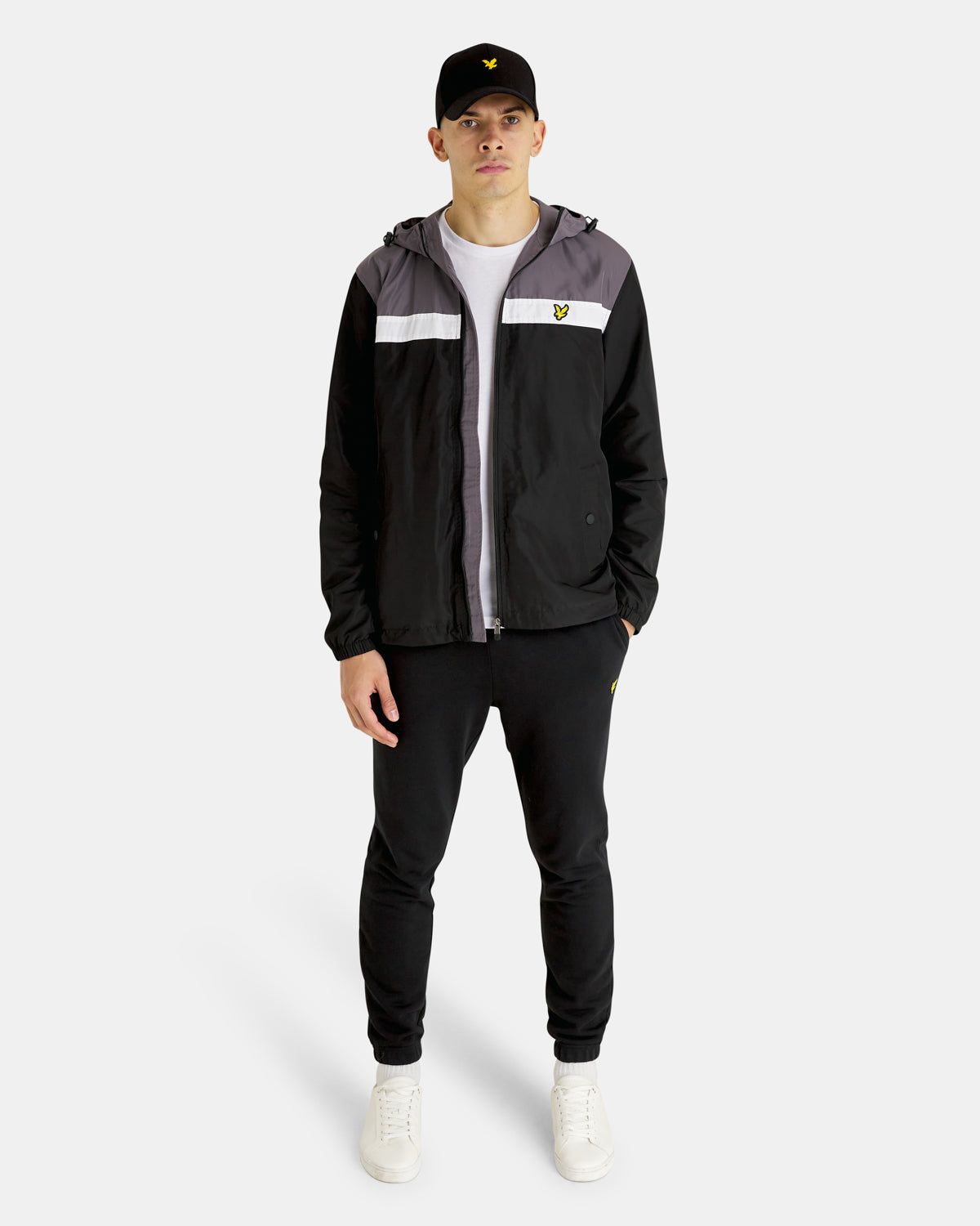 Sports Colour Block Zip Through Hooded Jacket sold by Lyle & Scott product image thumbnail 2