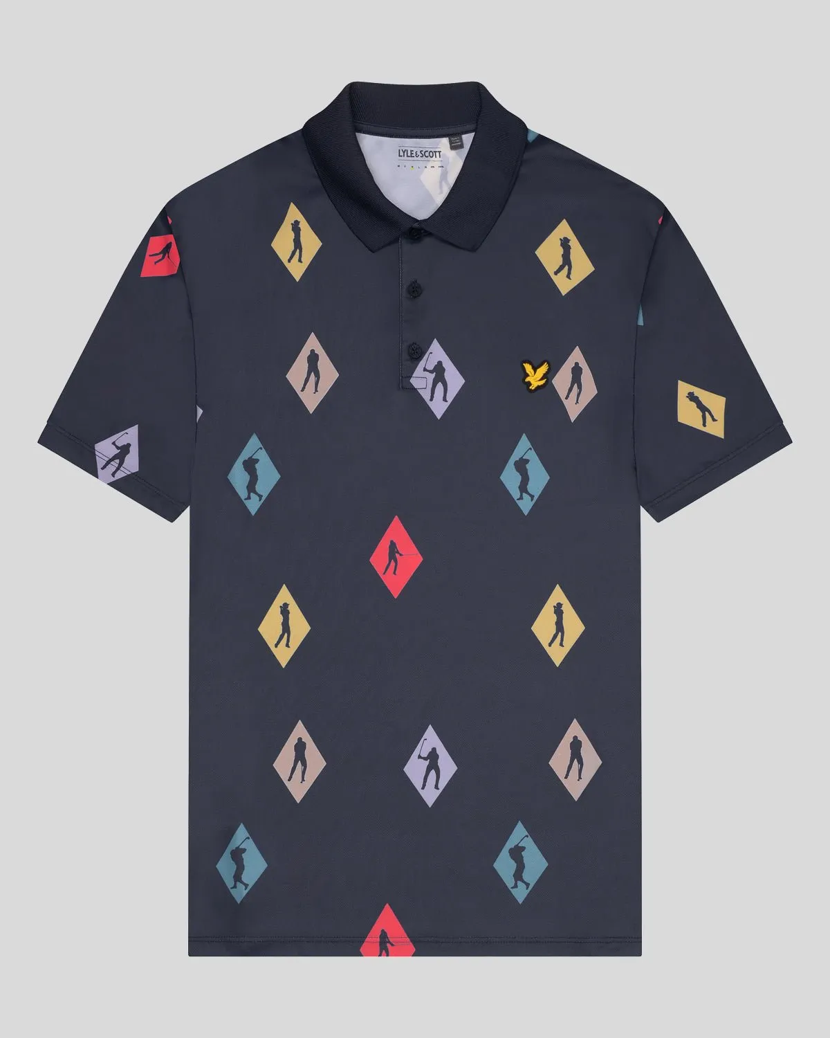 Polka Diamond Golf Polo Shirt sold by Lyle & Scott product image thumbnail 5
