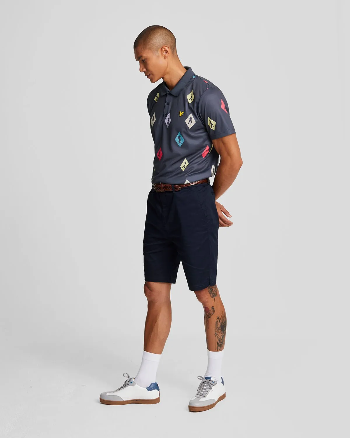 Polka Diamond Golf Polo Shirt sold by Lyle & Scott product image thumbnail 2