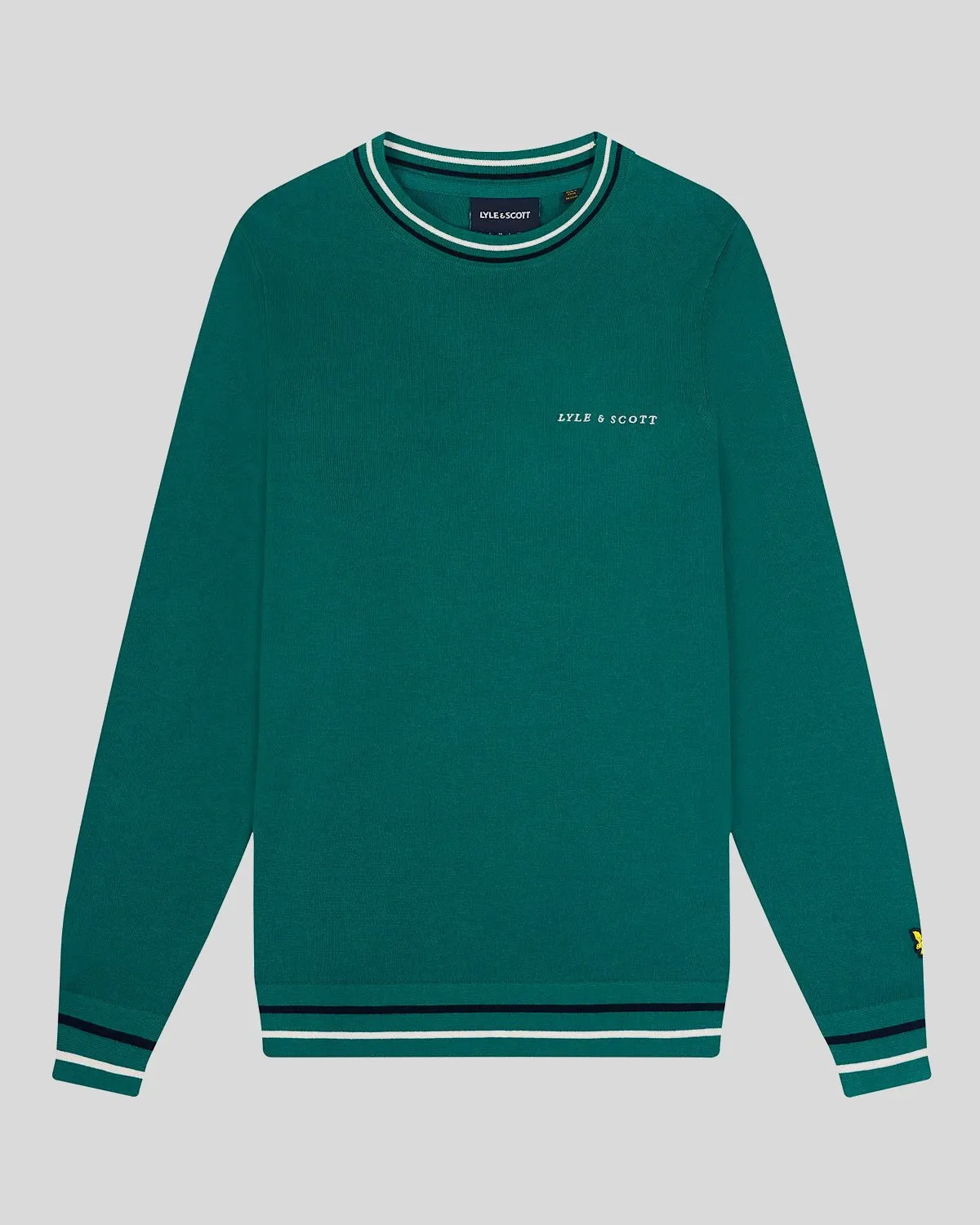 Tipped Crew Neck Jumper sold by Lyle & Scott product image thumbnail 5