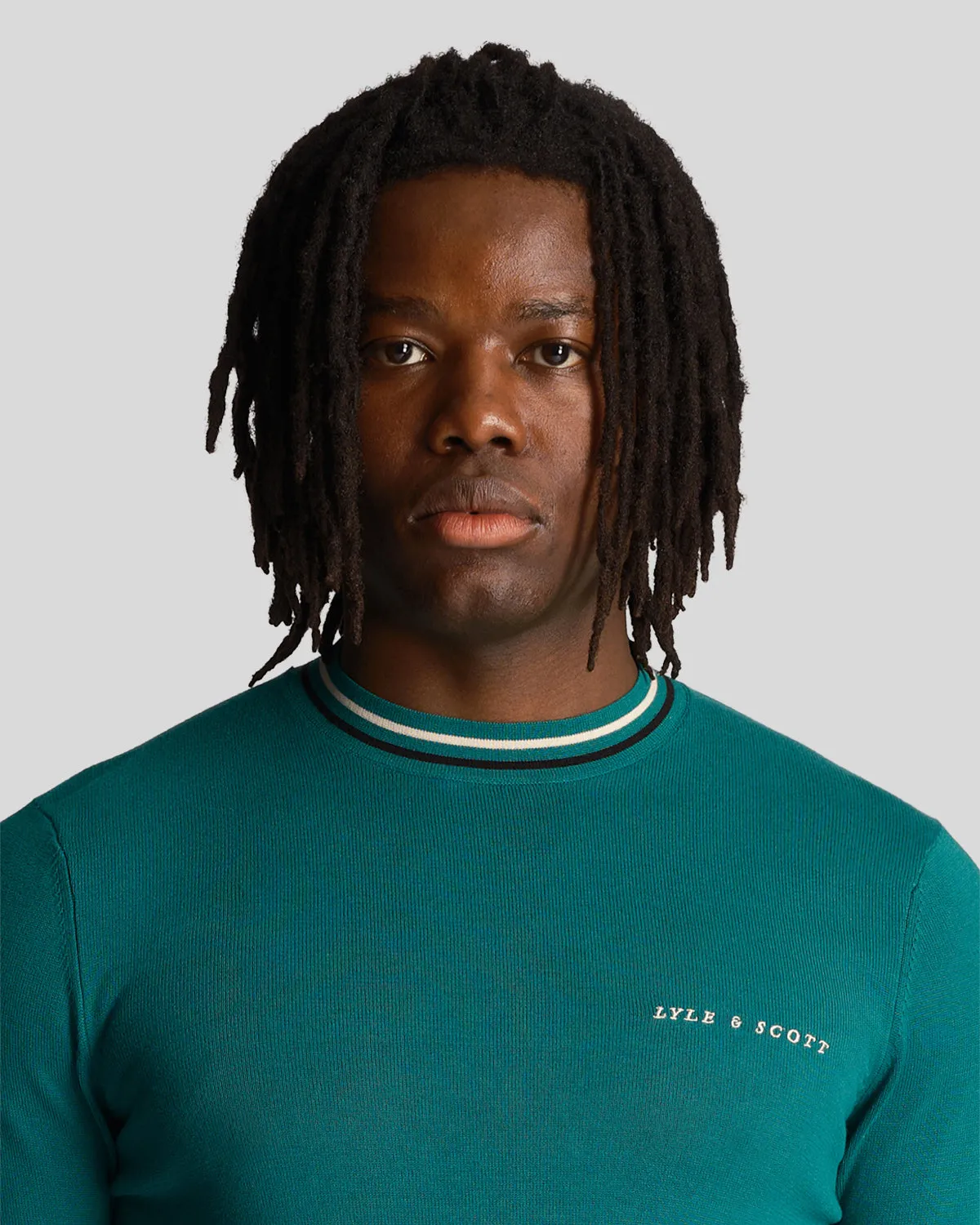 Tipped Crew Neck Jumper sold by Lyle & Scott product image thumbnail 4