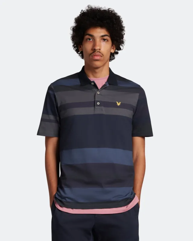 Archive Vintaged Stripe Polo Shirt sold by Lyle & Scott
