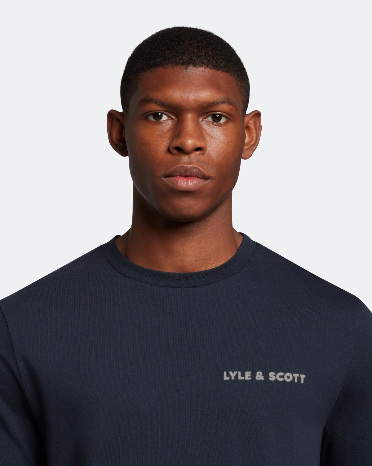 Flocked Logo T-shirt sold by Lyle & Scott product image thumbnail 4