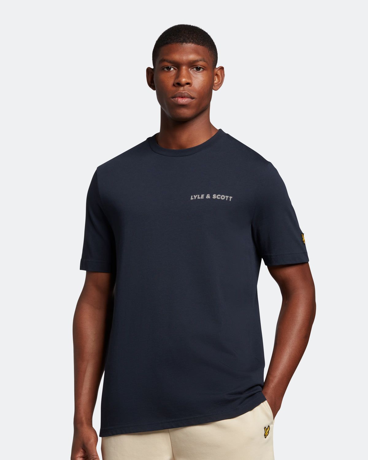 Flocked Logo T-shirt sold by Lyle & Scott