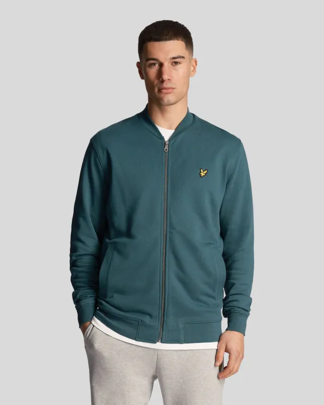 Loopback Jersey Bomber Jacket sold by Lyle & Scott