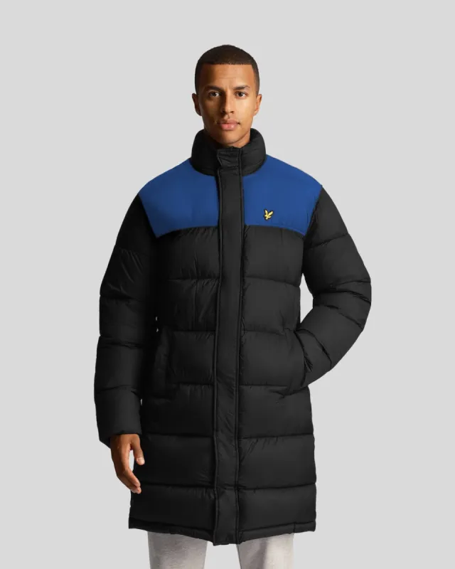 Longline Wadded Puffer Jacket made by Lyle & Scott
