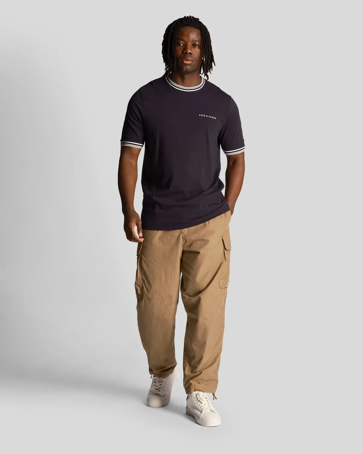 Embroidered Tipped T-Shirt sold by Lyle & Scott product image thumbnail 2