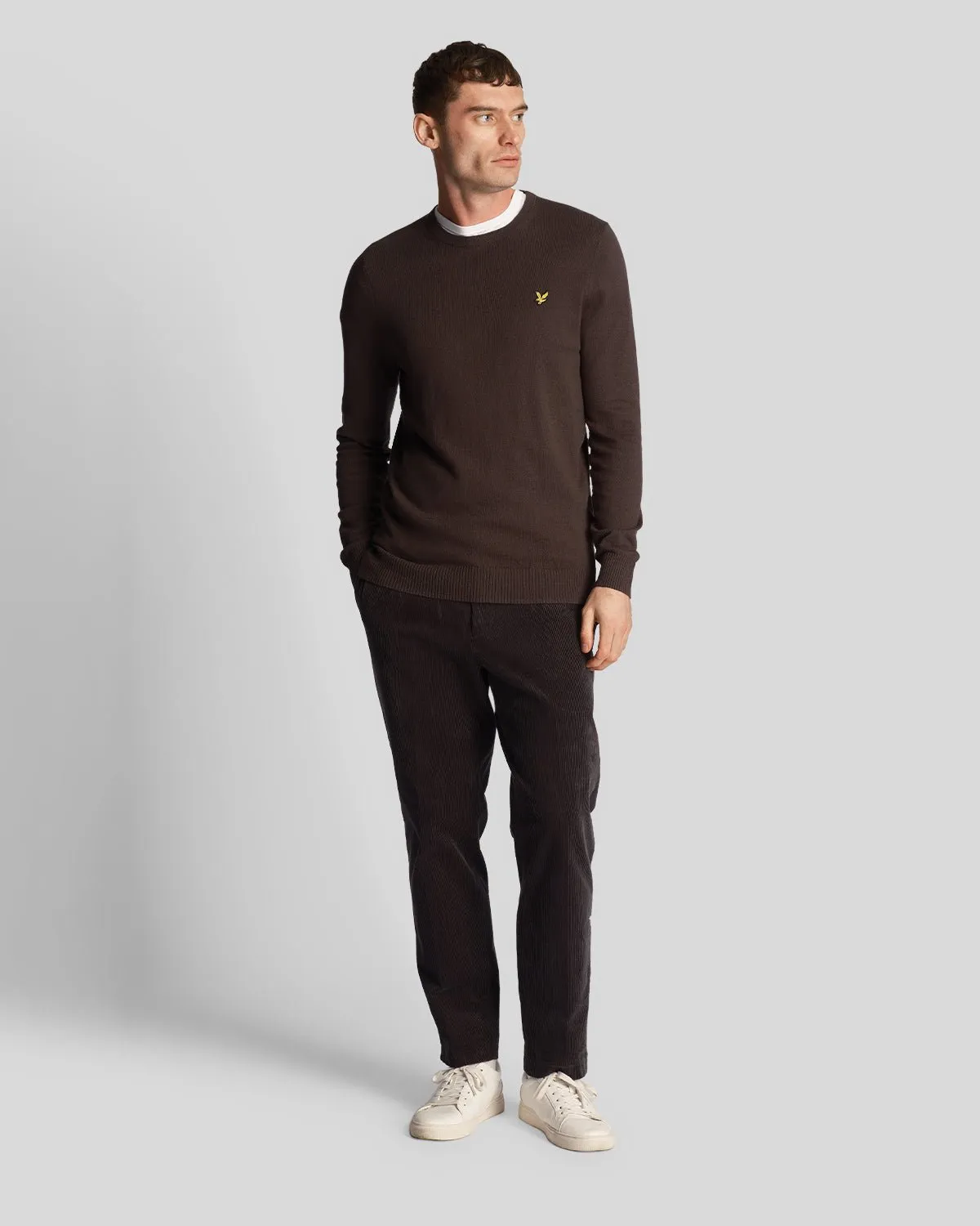 Cotton Merino Crew Neck Jumper sold by Lyle & Scott product image thumbnail 2