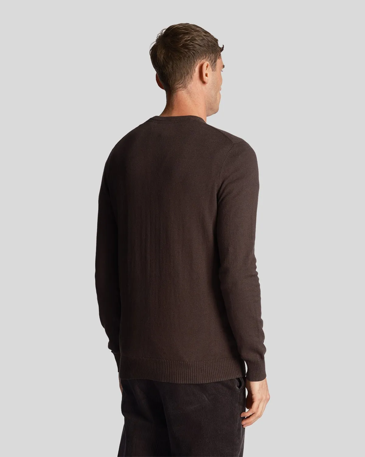 Cotton Merino Crew Neck Jumper sold by Lyle & Scott product image thumbnail 3