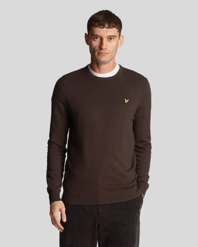 Cotton Merino Crew Neck Jumper sold by Lyle & Scott