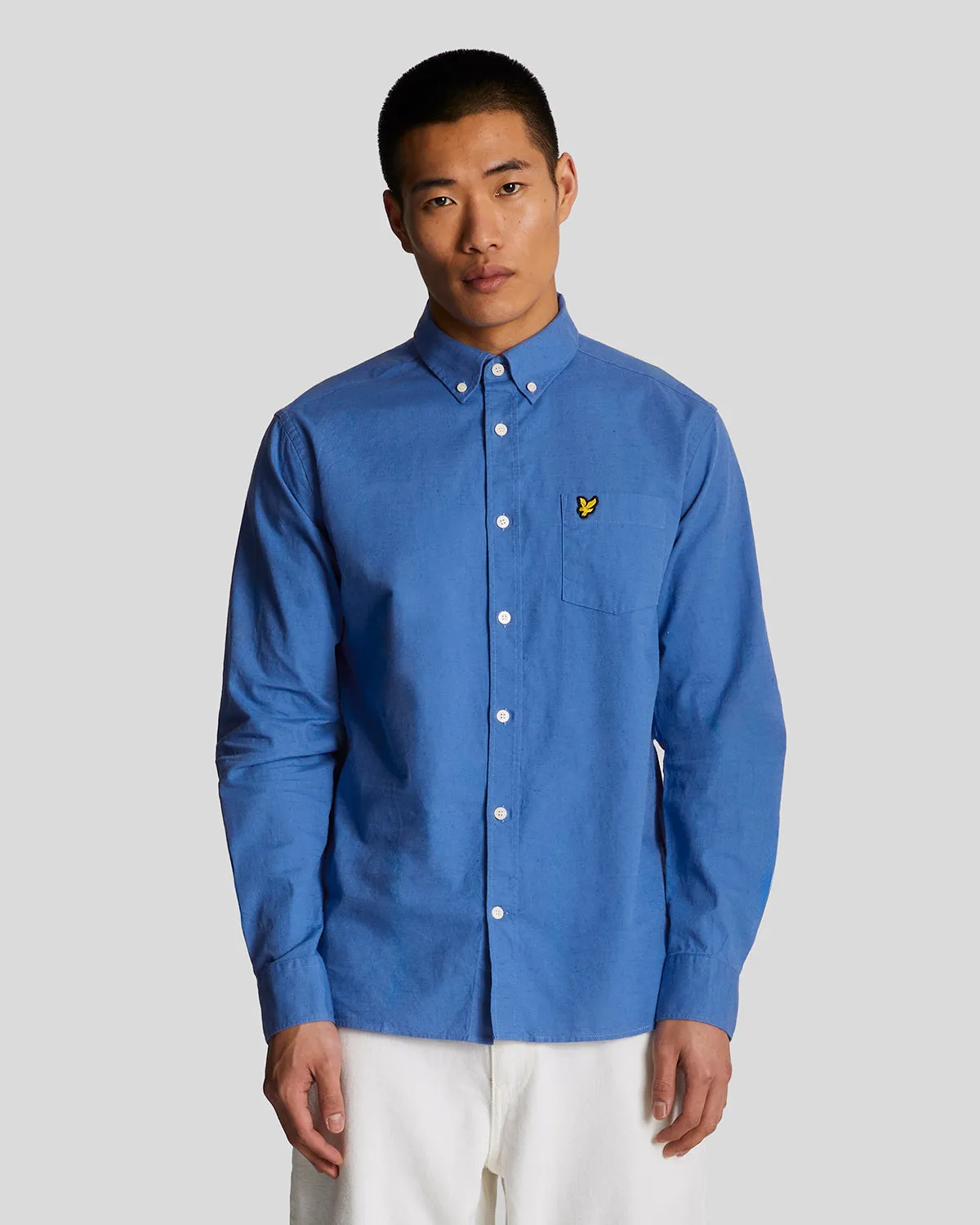 Cotton Linen Button Down Shirt sold by Lyle & Scott