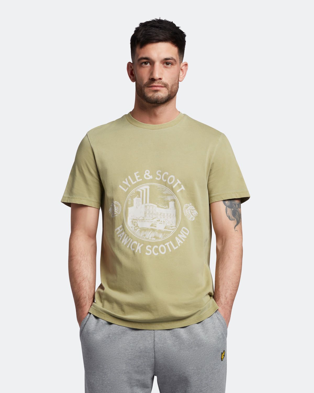 Hawick Print T-Shirt sold by Lyle & Scott