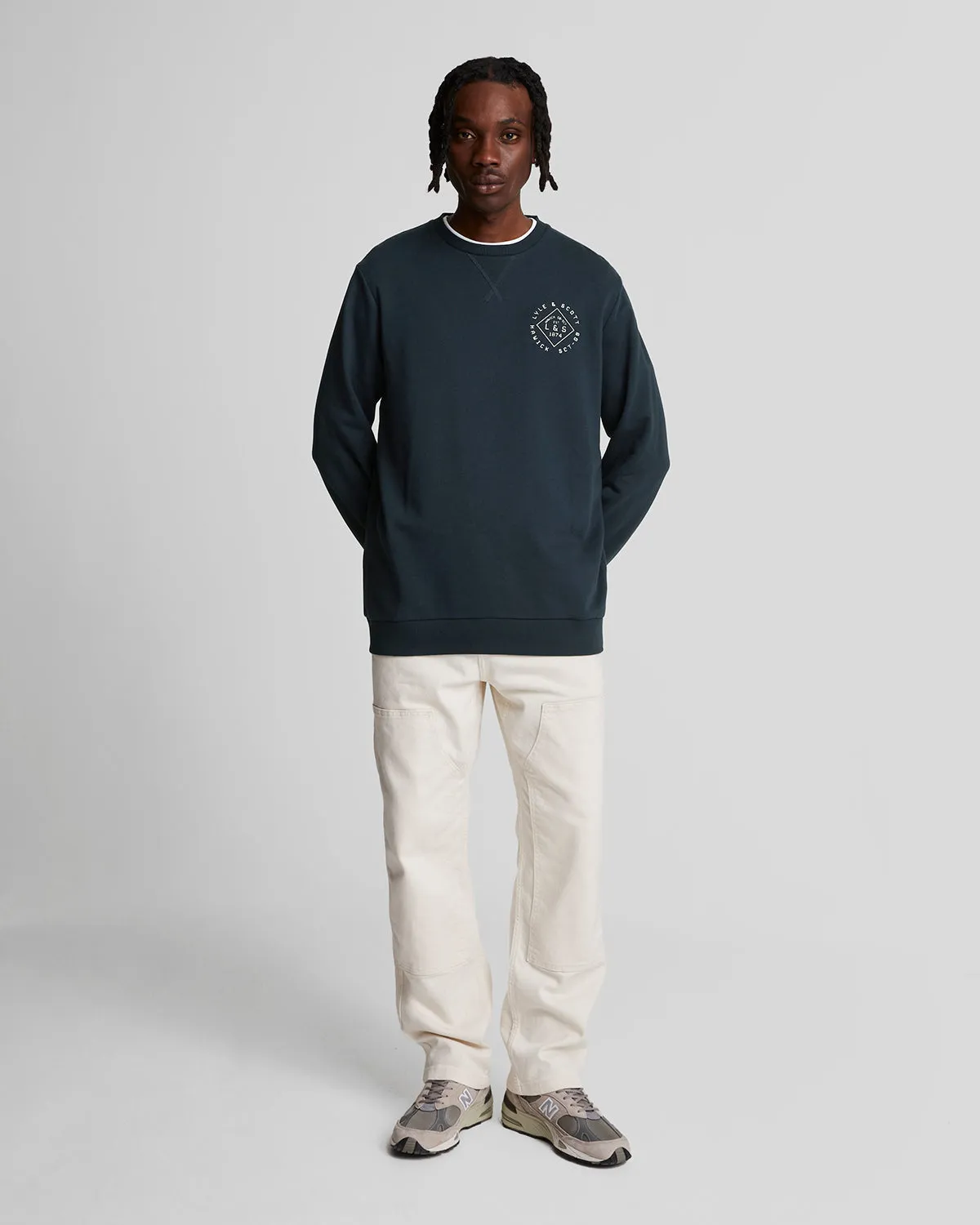 Stamp Crew Neck Sweatshirt sold by Lyle & Scott product image thumbnail 2