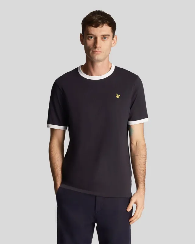 Tonal Ringer T-Shirt sold by Lyle & Scott