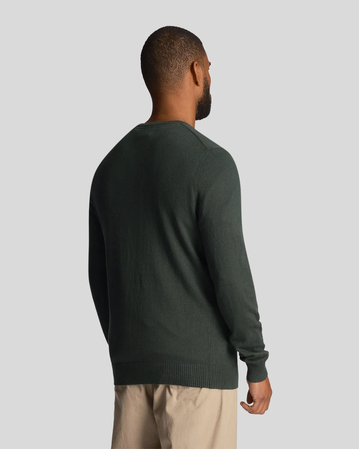 Cotton Merino Crew Neck Jumper sold by Lyle & Scott product image thumbnail 3