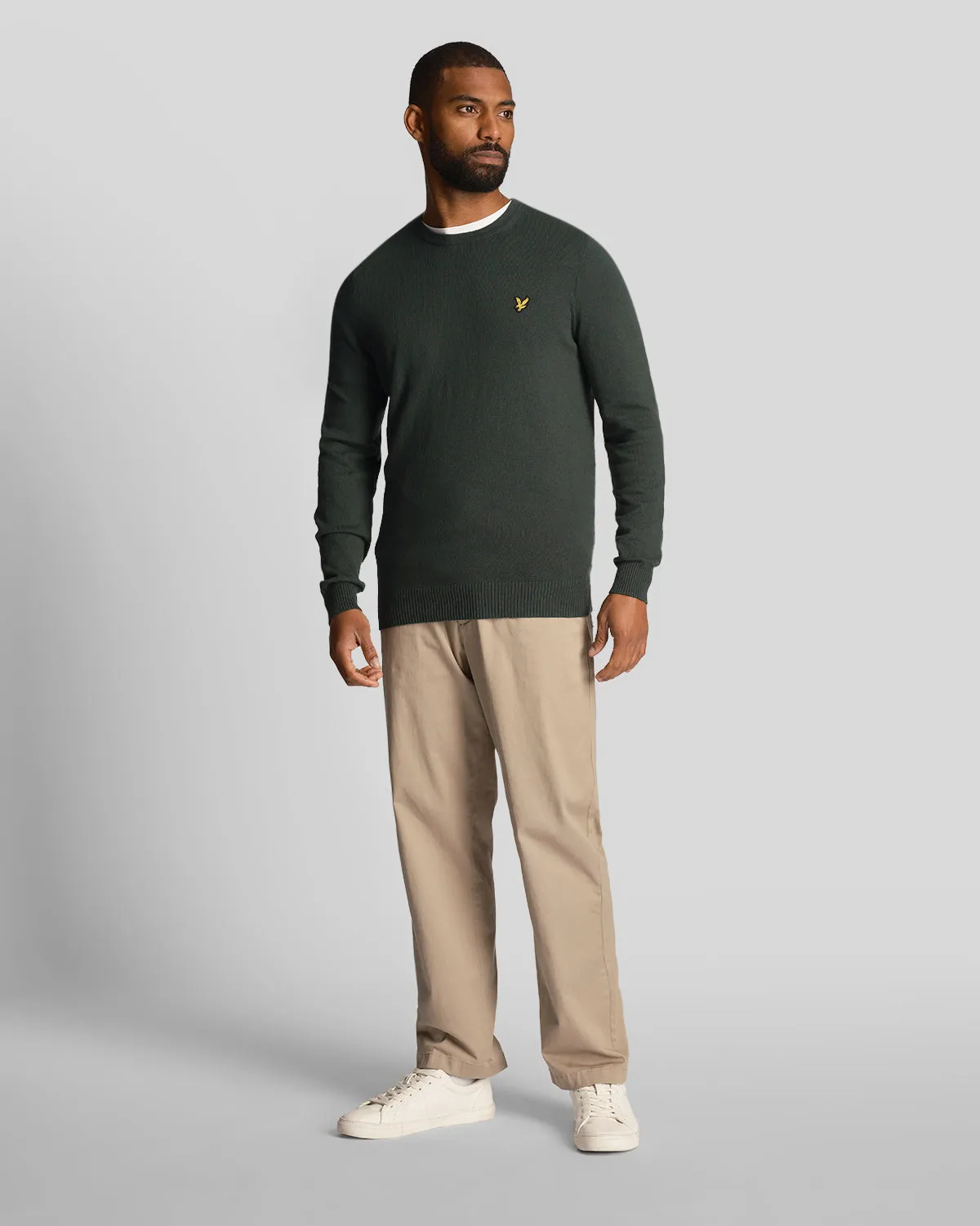 Cotton Merino Crew Neck Jumper sold by Lyle & Scott product image thumbnail 2