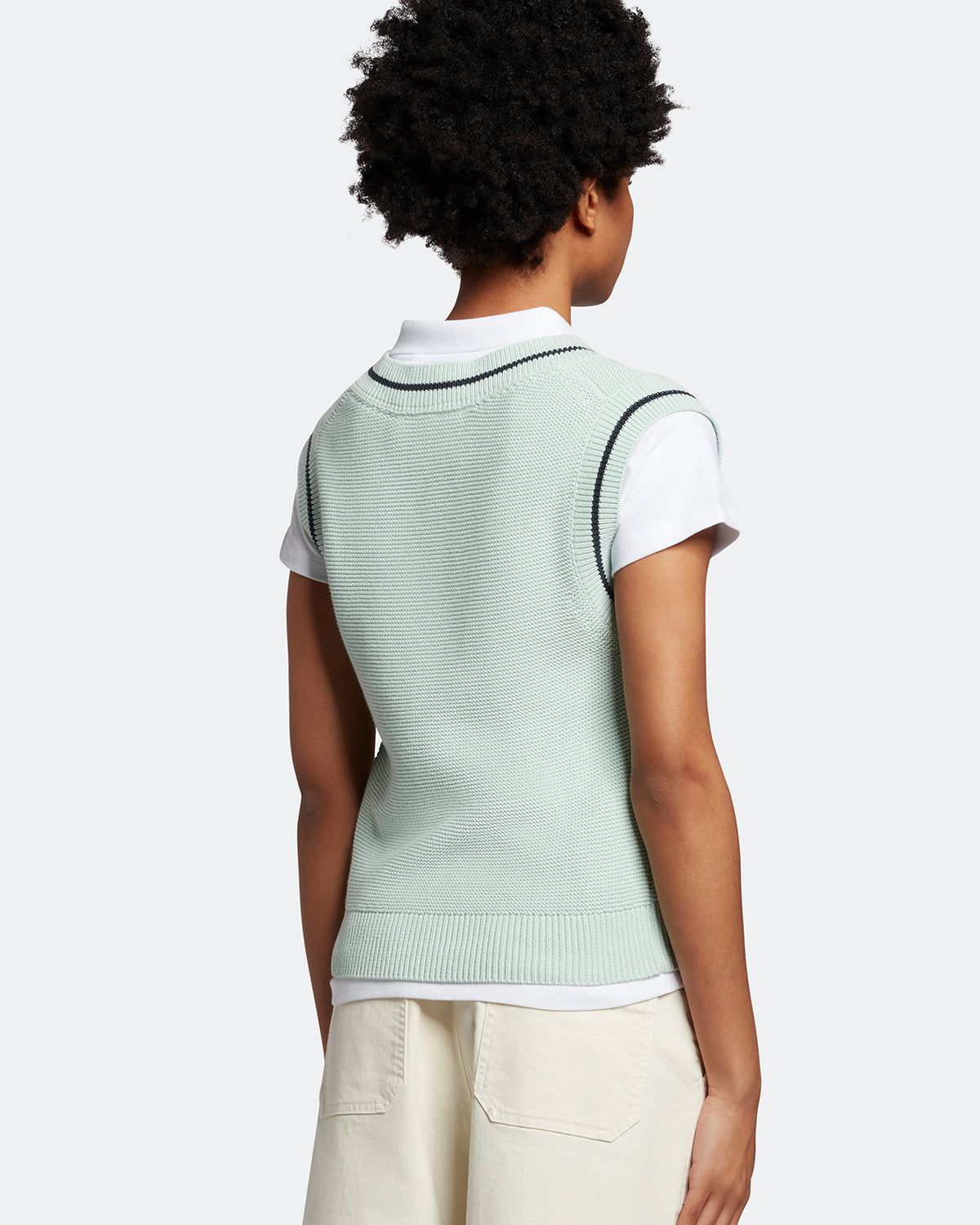 Womens V Neck Vest with Crest sold by Lyle & Scott product image thumbnail 3