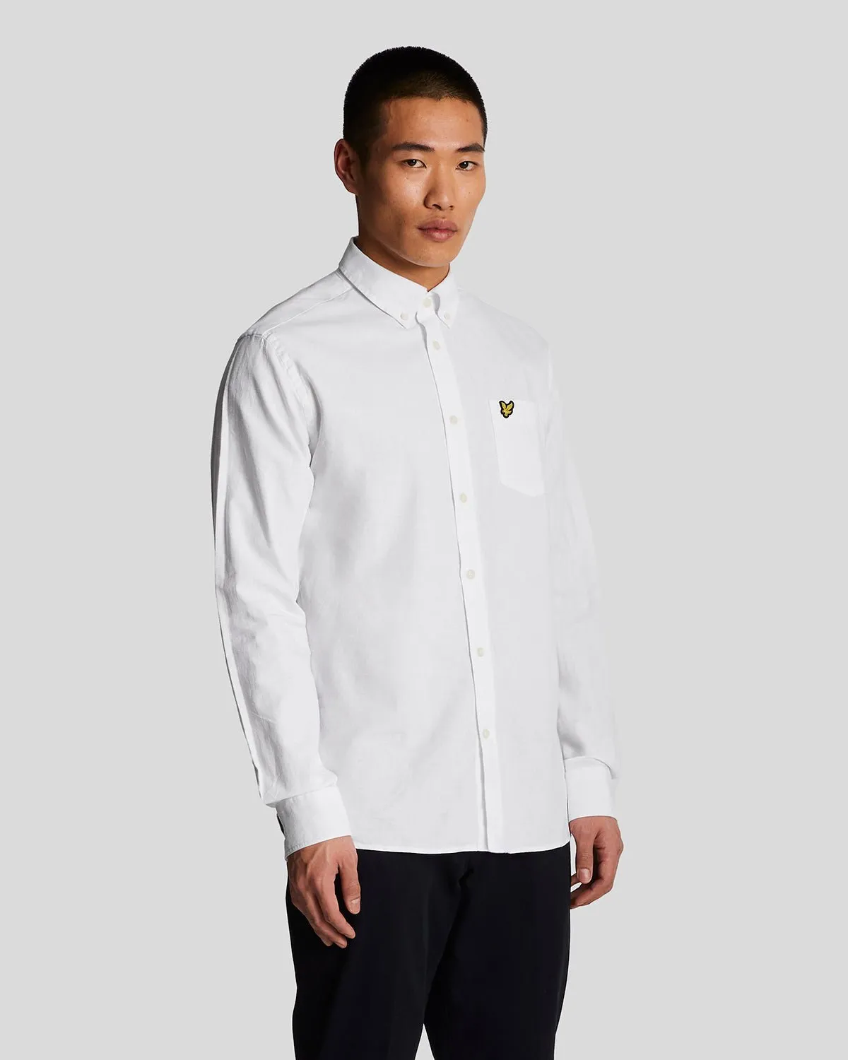 Cotton Linen Button Down Shirt sold by Lyle & Scott