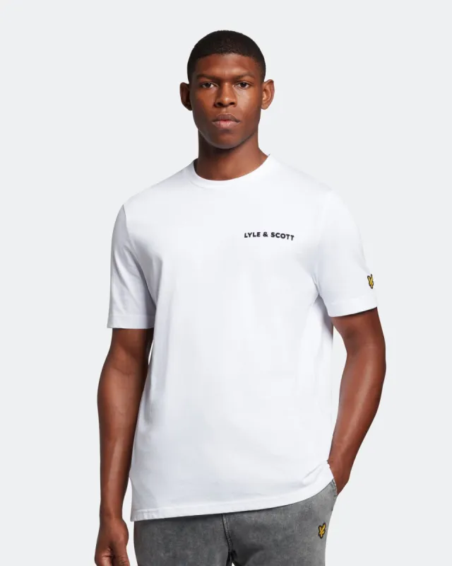 Flocked Logo T-shirt sold by Lyle & Scott