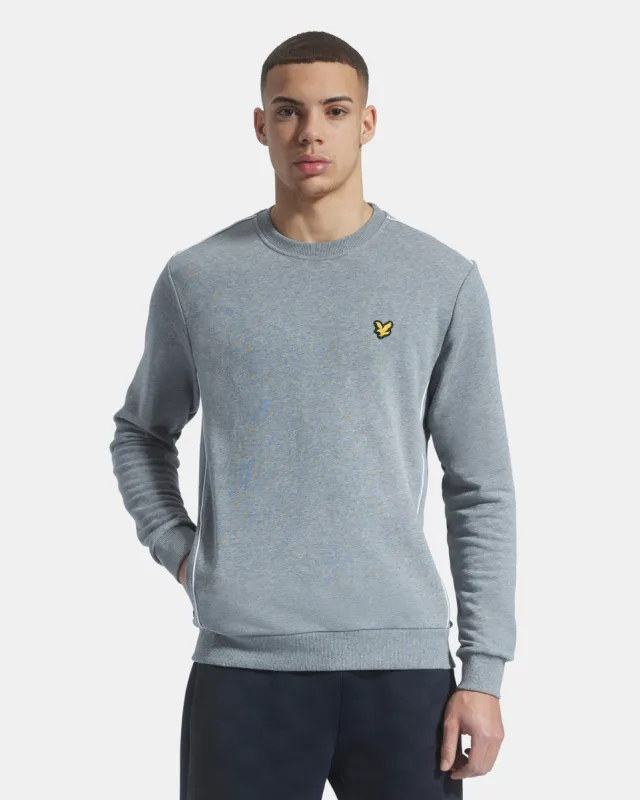 Sports Crew Neck Jumper with Contrast Piping sold by Lyle & Scott