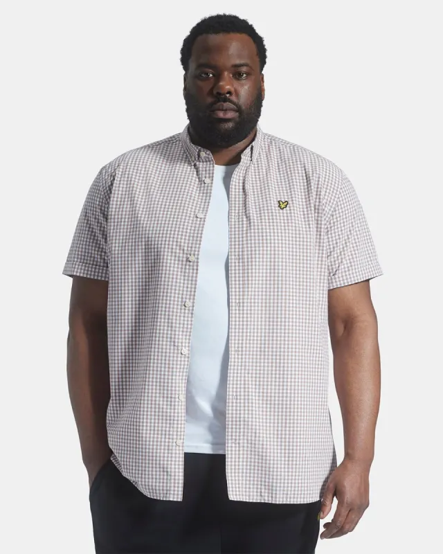 Short Sleeve Gingham Shirt Plus sold by Lyle & Scott