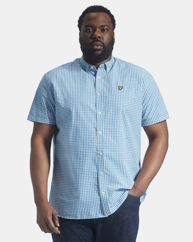 Short Sleeve Gingham Shirt Plus sold by Lyle & Scott