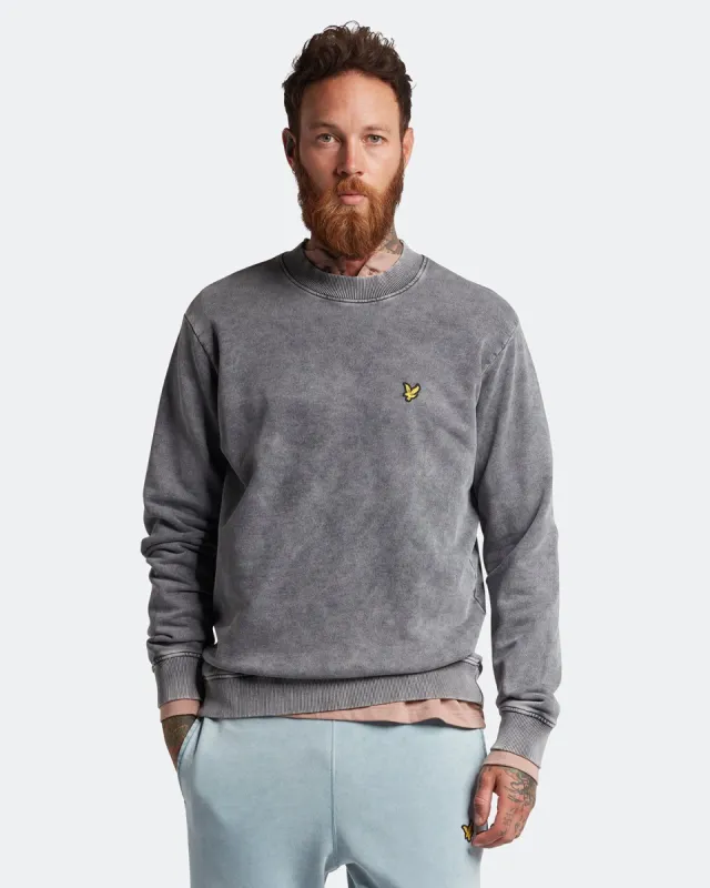 Washed Mock Neck Sweatshirt sold by Lyle & Scott