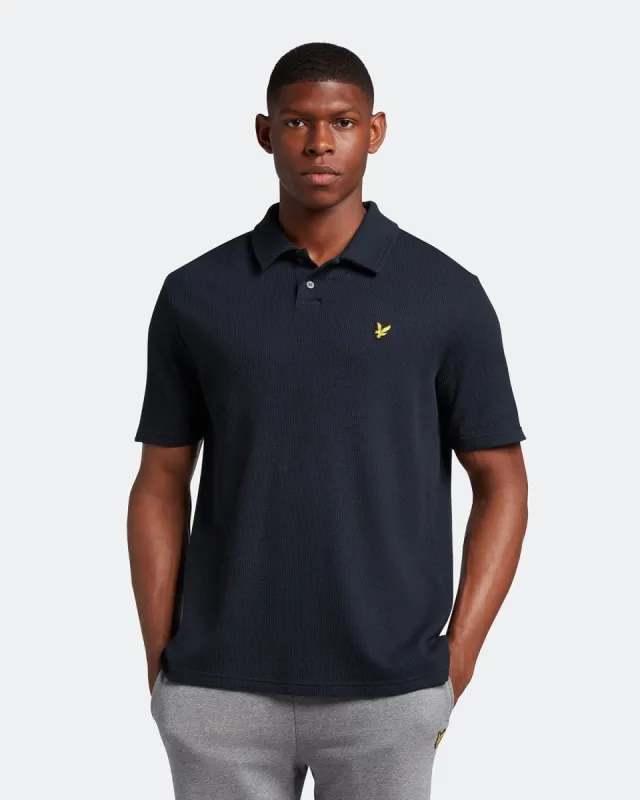 Waffle Polo Shirt sold by Lyle & Scott