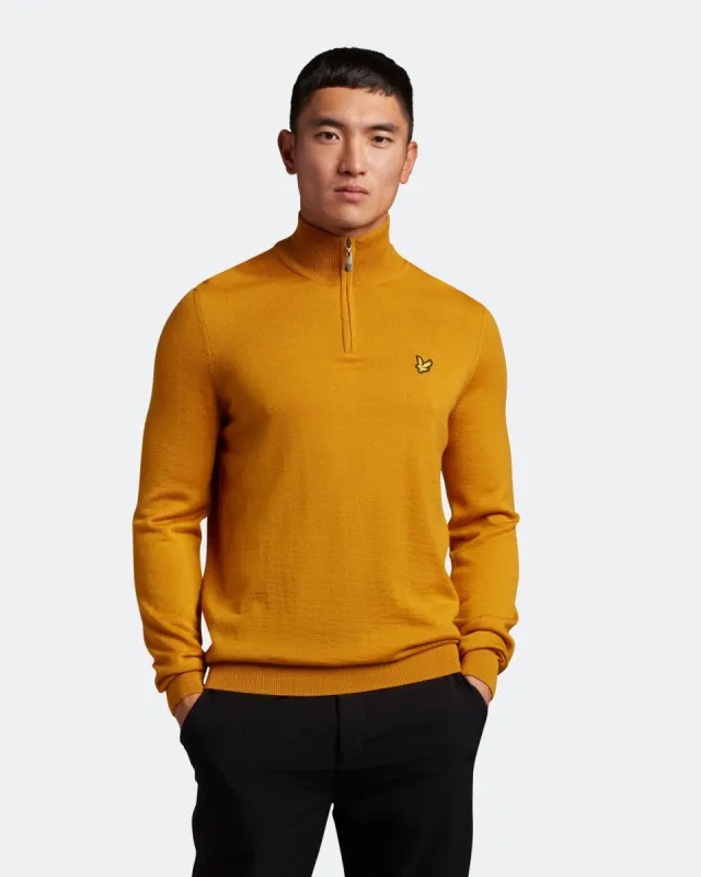 Golf Core 1/4 Zip Merino Jumper sold by Lyle & Scott