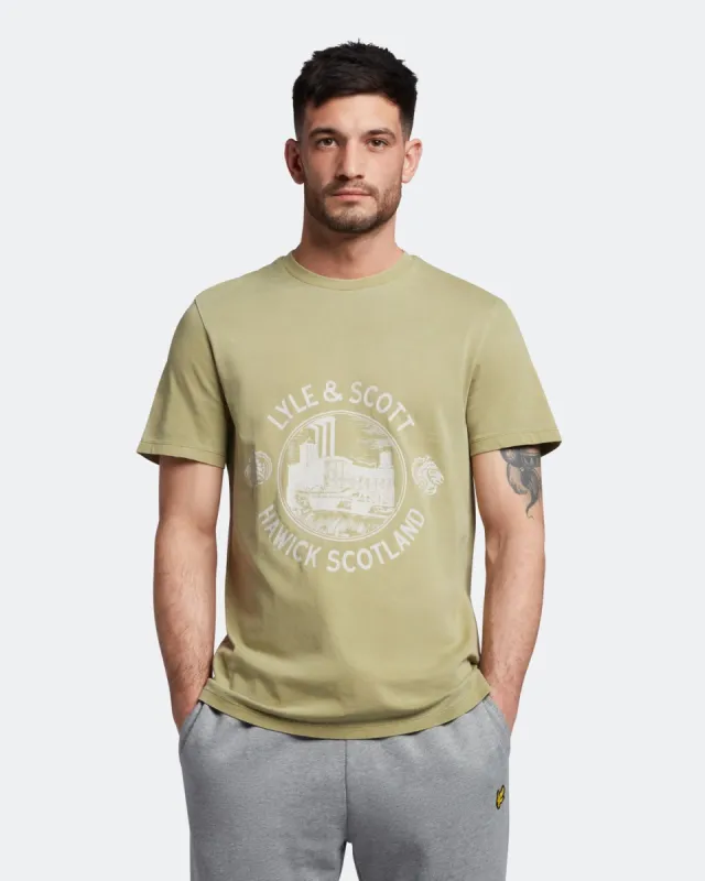 Hawick Print T-Shirt made by Lyle & Scott