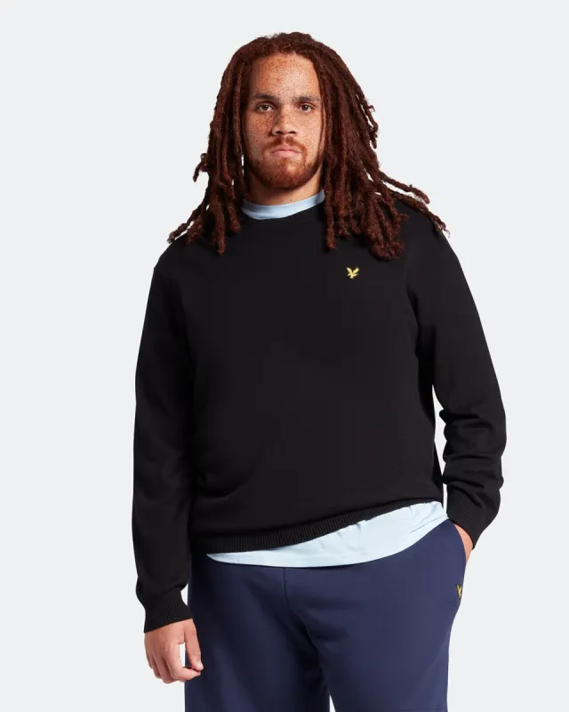 Cotton Merino Crew Neck Jumper Plus sold by Lyle & Scott