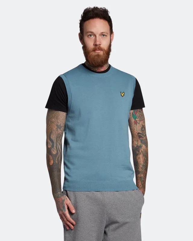 Cotton Crew Neck Vest sold by Lyle & Scott