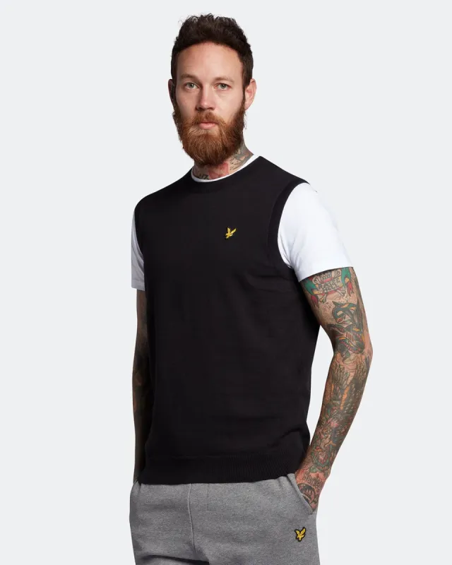 Cotton Crew Neck Vest sold by Lyle & Scott