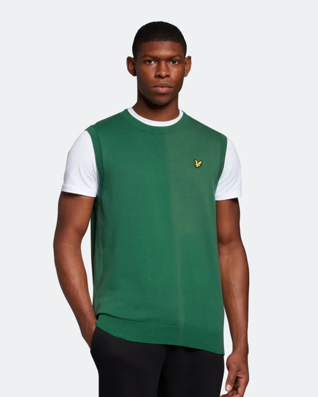 Cotton Crew Neck Vest sold by Lyle & Scott