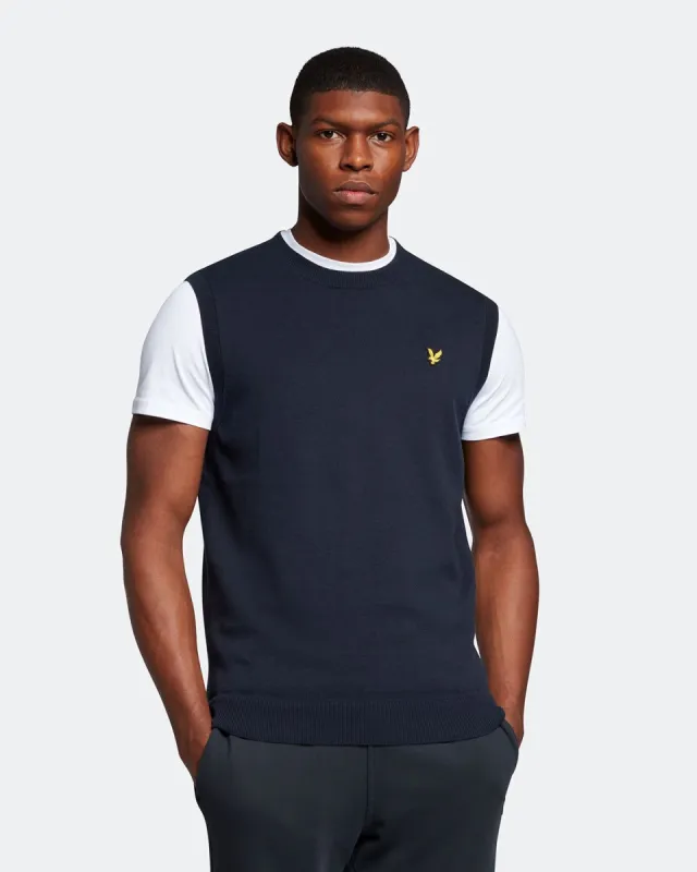 Cotton Crew Neck Vest sold by Lyle & Scott