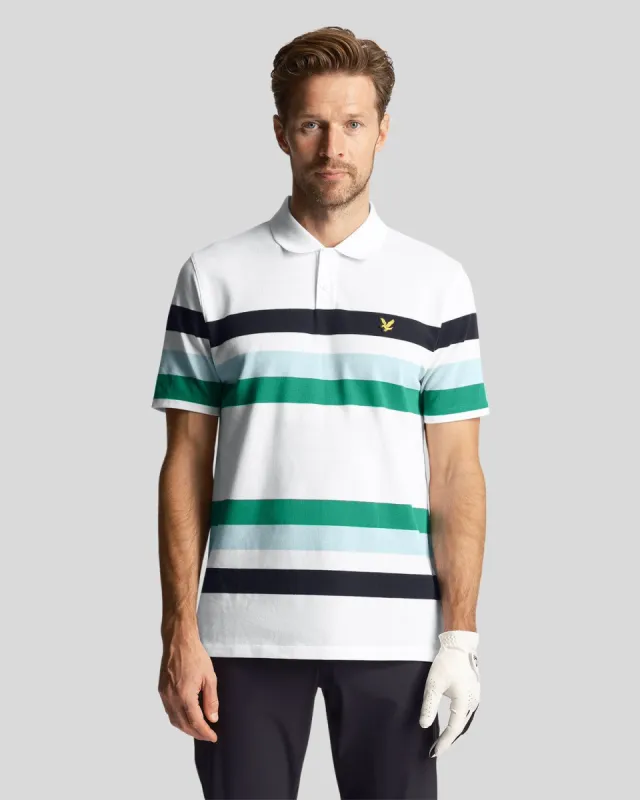 Golf Team Striped Polo Shirt sold by Lyle & Scott
