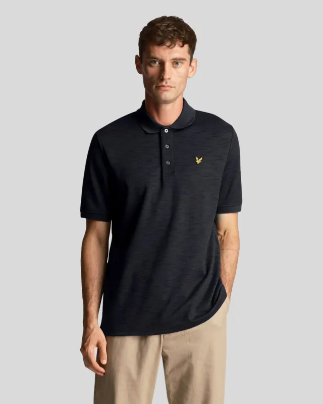 Chunky Slub Polo Shirt sold by Lyle & Scott