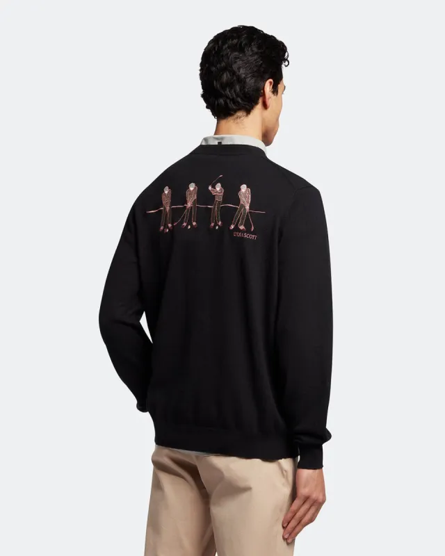 Golf Evolution Crew Knit Jumper sold by Lyle & Scott